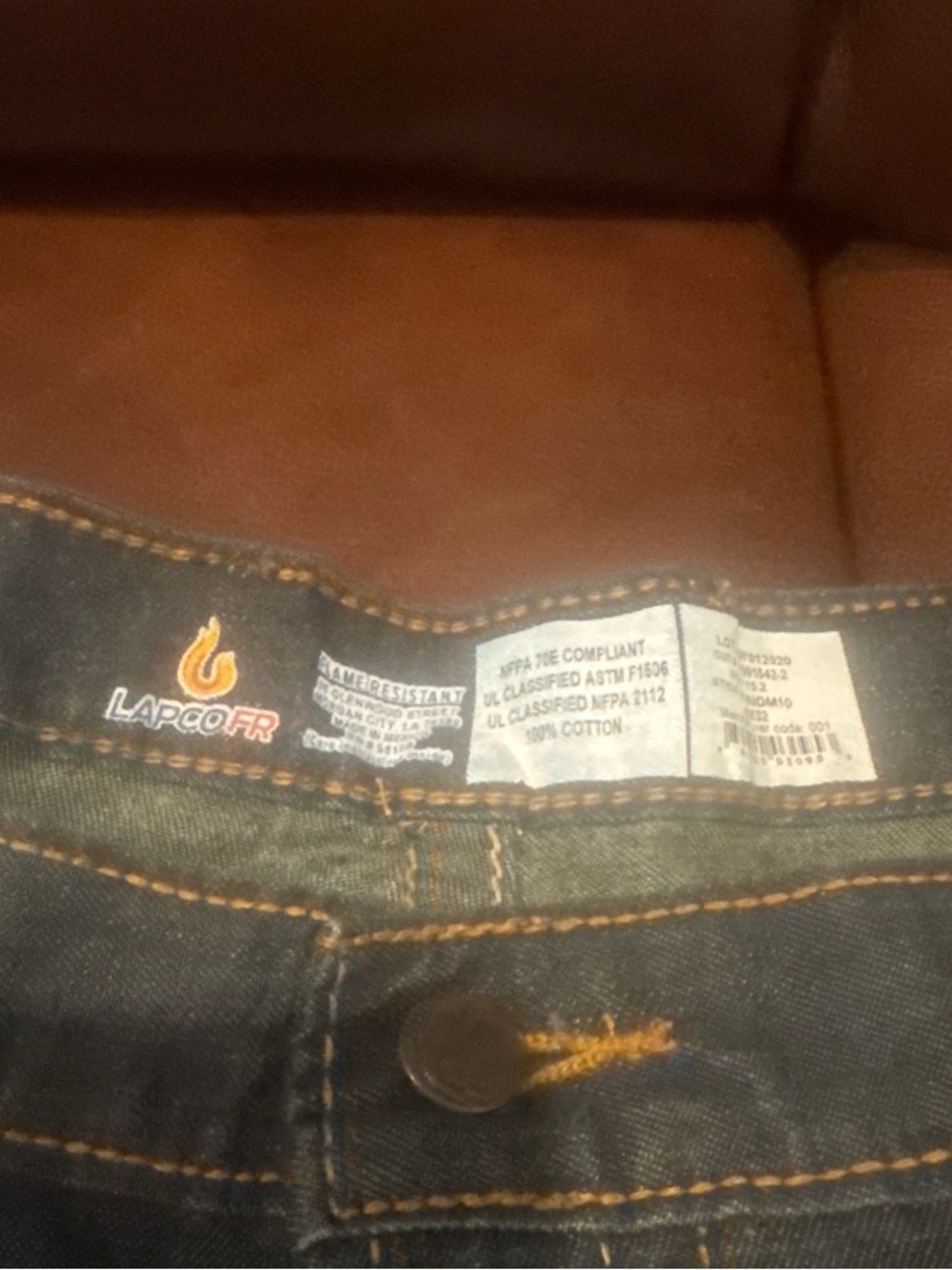 Men's Black Flame-Resistant Jeans